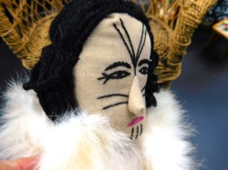 inuit old woman face a